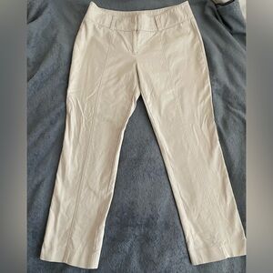 Ann Taylor Stretch Lindsay Beige Dress Pants, Women's Size 6